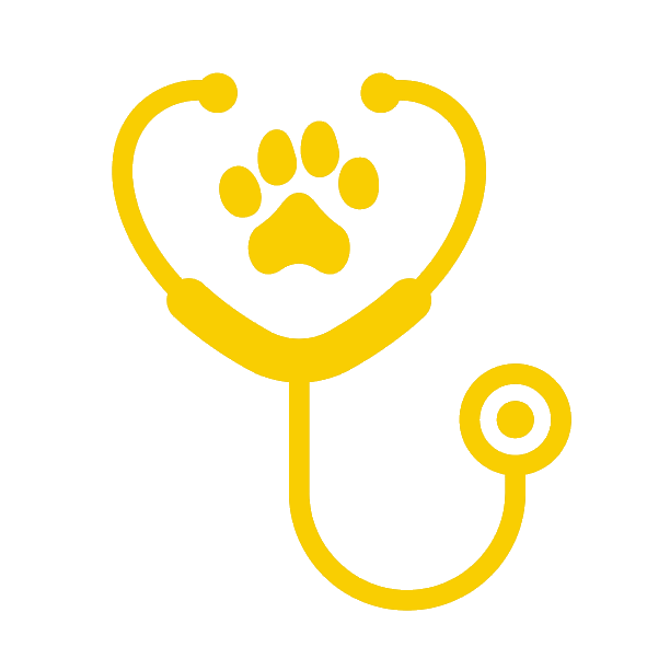 Stethoscope with paw icon